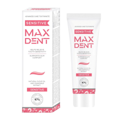 STS MAXDENT zobu pasta ADVANCED CARE jutīgiem zobiem SENSITIVE 75 ml