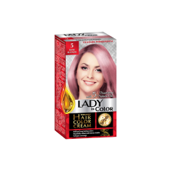 LADY IN COLOR noturīga matu krēmkrāsa 05 Rozā blonds