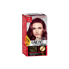 LADY IN COLOR noturīga matu krēmkrāsa 09 Tumšs morello