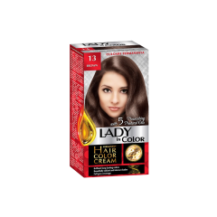 LADY IN COLOR noturīga matu krēmkrāsa 13 Brūns