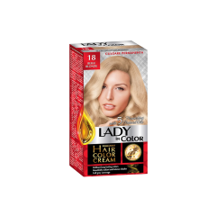 LADY IN COLOR noturīga matu krēmkrāsa 18 Bēši blonds