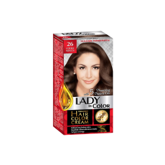 LADY IN COLOR noturīga matu krēmkrāsa 26 Moka kafija