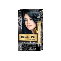 BELLE FINE noturīga matu krēmkrāsa 1.1 Zilgan melni BELLE FINE noturīga matu krēmkrāsa 1.1 Zilgan melni