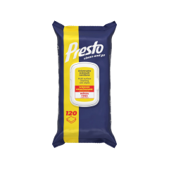 PRESTO UNIVERSĀLĀS tīrīšanas salvetes MAXI PACK 120 gb