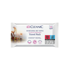 CLEANIC mitrās salvetes Travel 40 gb 8895