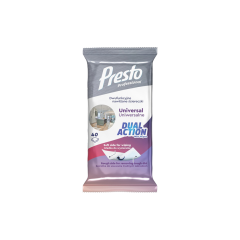 PRESTO mitrās salvetes Universal Dual Action 40gb 5374