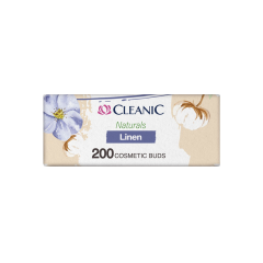 CLEANIC NATURALS LINEN vates kociņi ar papīra kātiņu kvadrates karbiņā 200 gb. CLEANIC NATURALS LINEN vates kociņi ar papīra kātiņu kvadrates karbiņā 200 gb.