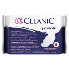 CLEANIC PROBIO higiēniskās paketes night 8 gb CLEANIC PROBIO higiēniskās paketes night 8 gb