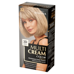 JOANNA MULTI CREAM COLOR noturīga matu krāsa 32 platīna blonds JOANNA MULTI CREAM COLOR noturīga matu krāsa 32 platīna blonds