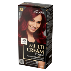 JOANNA MULTI CREAM COLOR noturīga matu krāsa 35 kiršu sarkans JOANNA MULTI CREAM COLOR noturīga matu krāsa 35 kiršu sarkans