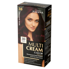 JOANNA MULTI CREAM COLOR noturīga matu krāsa 36 karaliskais burgundijas JOANNA MULTI CREAM COLOR noturīga matu krāsa 36 karaliskais burgundijas