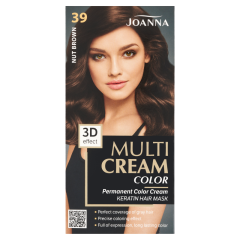 JOANNA MULTI CREAM COLOR noturīga matu krāsa 39 riekstu brūns