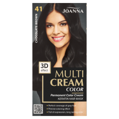JOANNA MULTI CREAM COLOR noturīga matu krāsa 41 šokolades brūns