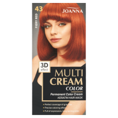 JOANNA MULTI CREAM COLOR noturīga matu krāsa 43 ugunssarkāns