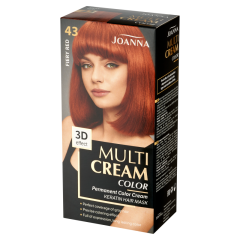 JOANNA MULTI CREAM COLOR noturīga matu krāsa 43 ugunssarkāns