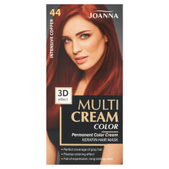 JOANNA MULTI CREAM COLOR noturīga matu krāsa 44 intensīvs vara