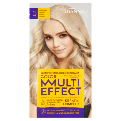JOANNA MULTI EFFECT COLOR krāsojošais šampūns , bez amonjaka 02 perlamutra blonds