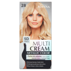 JOANNA MULTI CREAM COLOR noturīga matu krāsa 28 ļoti gaiši pērļu blonds