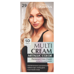 JOANNA MULTI CREAM COLOR noturīga matu krāsa 29 ļoti gaiši pelnu blonds