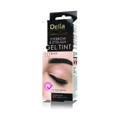 DELIA uzacu un skropstu gēlveida krāsa 1.0 Melna 15 ml