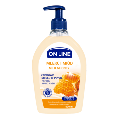 FS ON LINE CREAMY sķidrās krēmziepes rokām Milk&Honey 500ml