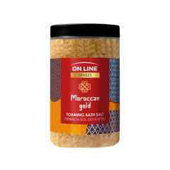 FS ON LINE SENSES putojošs vannas sāls 480g MOROCCAN GOLD