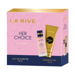 LA RIVE. HER CHOICE dāvanu komplekts sievietēm (Parfimērijas ūdens un dušas želeja) NEW 1715