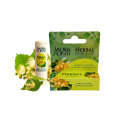 Laura Conti HERBAL lūpu balzāms ar liepu ziedu ekstraktu un aromātu 4,8g