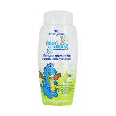 BJ Bibi Dream šampūns un mazgāšanas želeja bērniem alvejas ekstrakts+mandeļu eļļa 300 ml