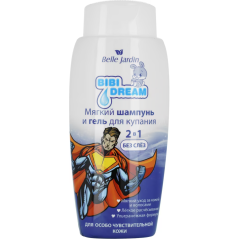 BJ Bibi Dream šampūns un mazgāšanas želeja bērniem trejdaivu sunīša ekstrakts+mandeļu eļļa 300 ml