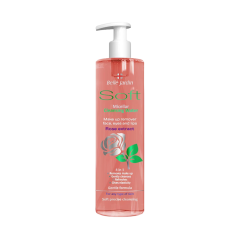 BJ SOFT attīrošs micelārais šķīdrums Roze 400 ml 6537