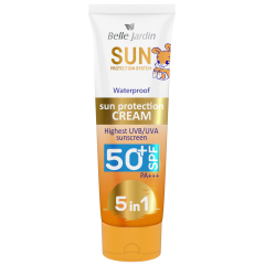 BJ SUN Protection System 5-in-1 ūdensizturīgs saules aizsargkrēms ar  augstu aizsardzību SPF50 75ml
