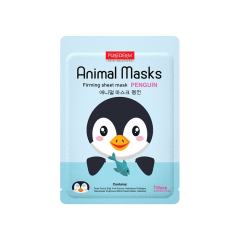 PUREDERM Skin Solution Animal Masks nostiprinoša auduma sejas maska ar apdruku “Pingvīns” 3901