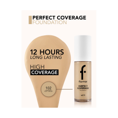 Flormar PERFECT COVERAGE tonālais krēms 102 Flormar PERFECT COVERAGE tonālais krēms 102