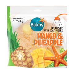 Balmy Naturel ķermeņa sūklis ar ziepju gabaliņiem un mango ekstraktu 08610