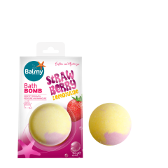 Balmy Naturel vannas burbuļbumba ar zemeņu limonādes aromātu Balmy Naturel vannas burbuļbumba ar zemeņu limonādes aromātu