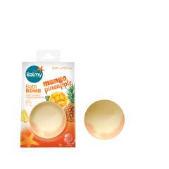 Balmy Naturel vannas burbuļbumba ar mango un ananasu aromātu Balmy Naturel vannas burbuļbumba ar mango un ananasu aromātu