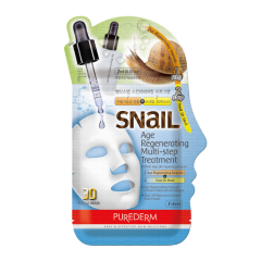 PUREDERM Snail Age Regenerating Multi-step Treatment atjaunojošs daudzpakāpju sejas kopšanas līdz.