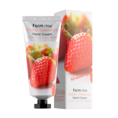 FARMSTAY VISIBLE DIFFERENCE roku krēms ar zemeņu ekstraktu STRAWBERRY 100ml FARMSTAY VISIBLE DIFFERENCE roku krēms ar zemeņu ekstraktu STRAWBERRY 100ml