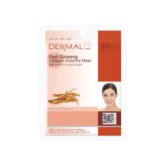 DERMAL Collagen Essence Sejas auduma maska 23g RED GINSENG DERMAL Collagen Essence Sejas auduma maska 23g RED GINSENG