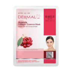 DERMAL Collagen Essence Sejas auduma maska 23g ACEROLA 0392 DERMAL Collagen Essence Sejas auduma maska 23g ACEROLA 0392