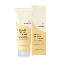 LA FERME DAMAGE PRO HAIR TREATMENT krēmveida līdzeklis bojātiem matiem ar aminoskābju kompleksu250ml LA FERME DAMAGE PRO HAIR TREATMENT krēmveida līdzeklis bojātiem matiem ar aminoskābju kompleksu250ml