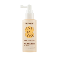 LA FERME ANTI HAIR LOSS atsvaidzinošs un atvēsinošs toniks galvas ādai pret matu izkrišanu 100ml LA FERME ANTI HAIR LOSS atsvaidzinošs un atvēsinošs toniks galvas ādai pret matu izkrišanu 100ml