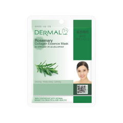 DERMAL Collagen Essence Sejas auduma maska 23g ROSEMARY 113133 DERMAL Collagen Essence Sejas auduma maska 23g ROSEMARY 113133