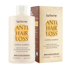 LA FERME ANTI HAIR LOSS šampūns sausai galvas ādai pret matu izkrišanas simptomiem 300ml LA FERME ANTI HAIR LOSS šampūns sausai galvas ādai pret matu izkrišanas simptomiem 300ml